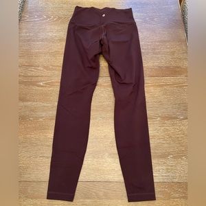 Lululemon Wunder Under Wine Legging